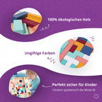Tetris Montessori aus Holz
