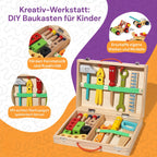 Montessori-Werkzeugkasten aus Holz