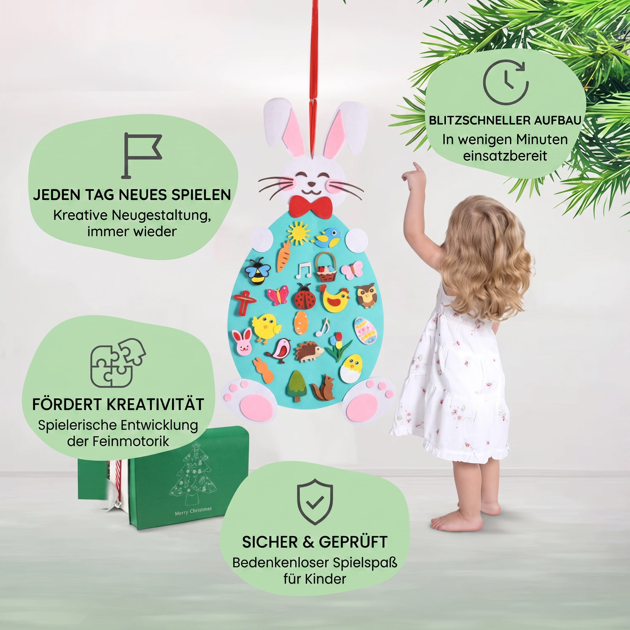 Montessori-Kaninchen aus Filz
