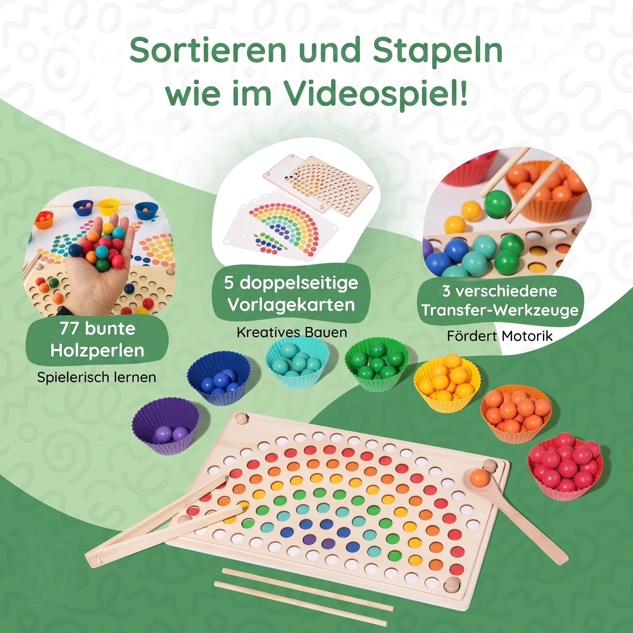 Montessori-Regenbogenperlen