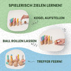 Montessori-Bowlingspiel