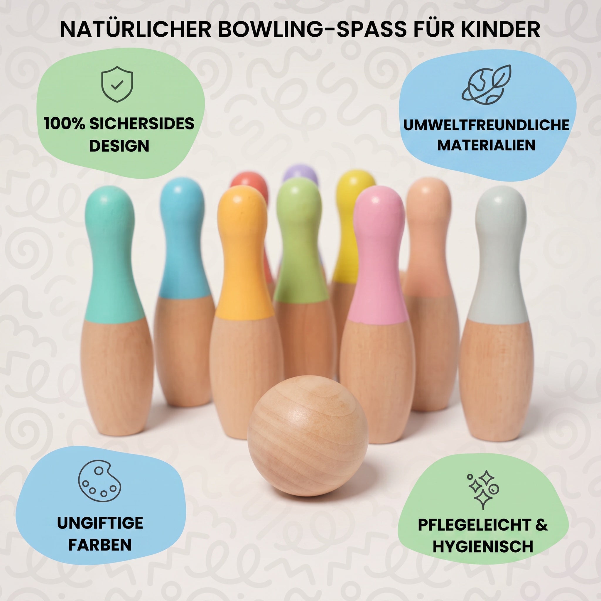 Montessori-Bowlingspiel