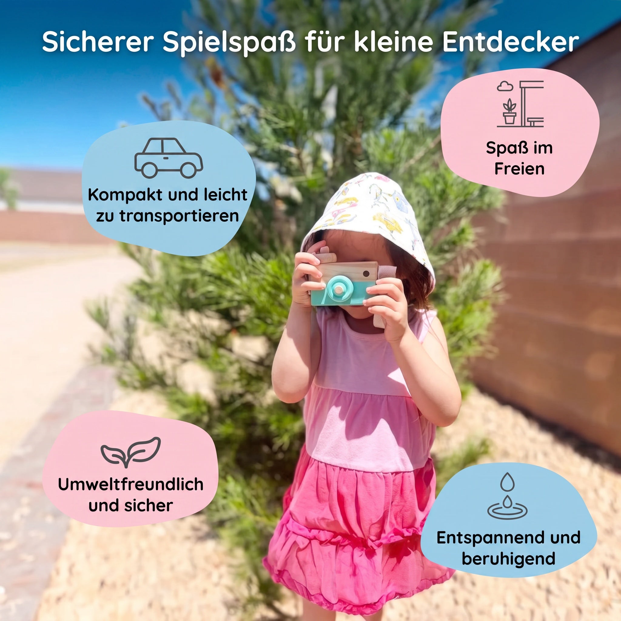 Montessori-Kamera aus Holz