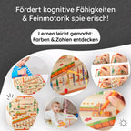 Montessori-Labyrinth aus Farben und Zahlen