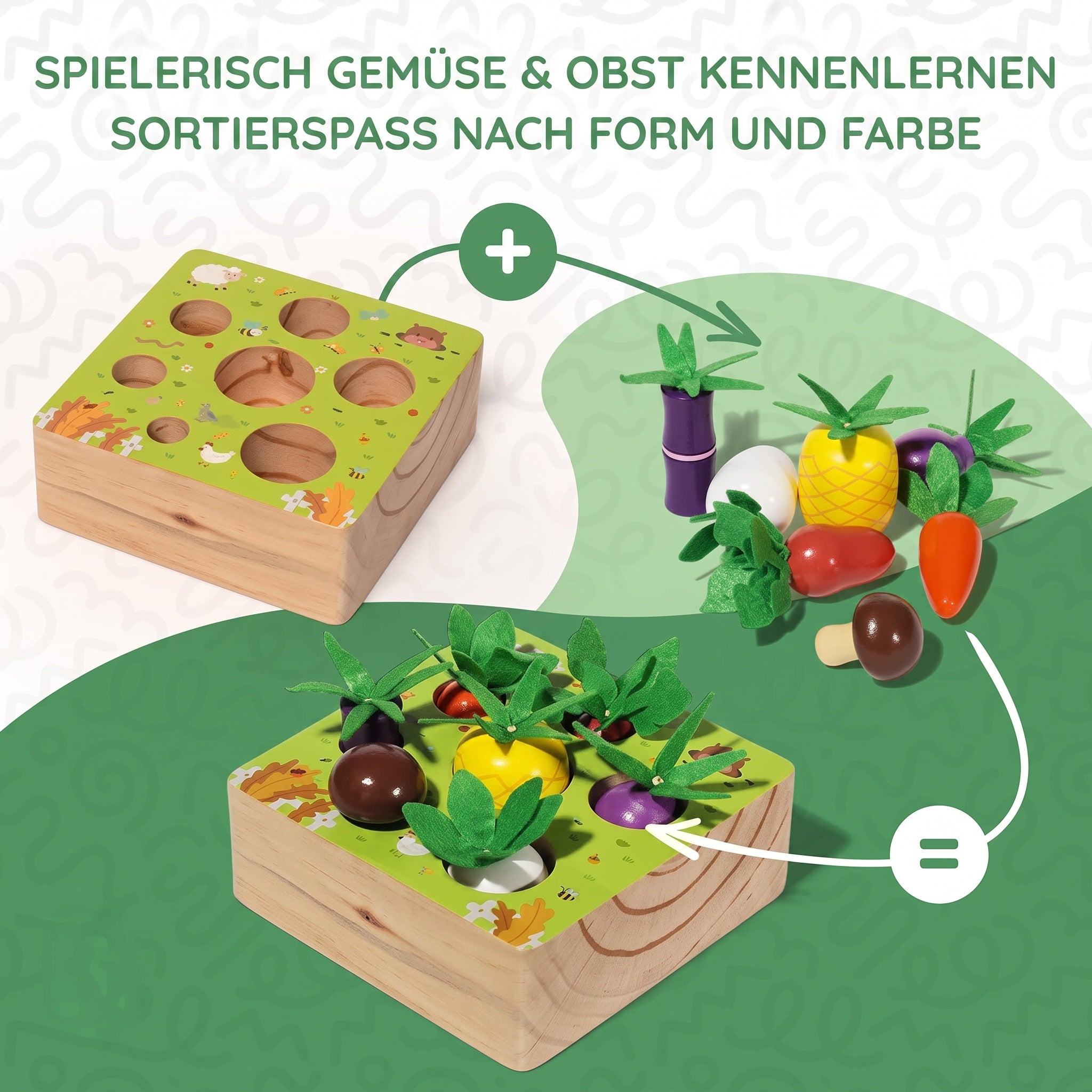 Montessori-Gemüseset