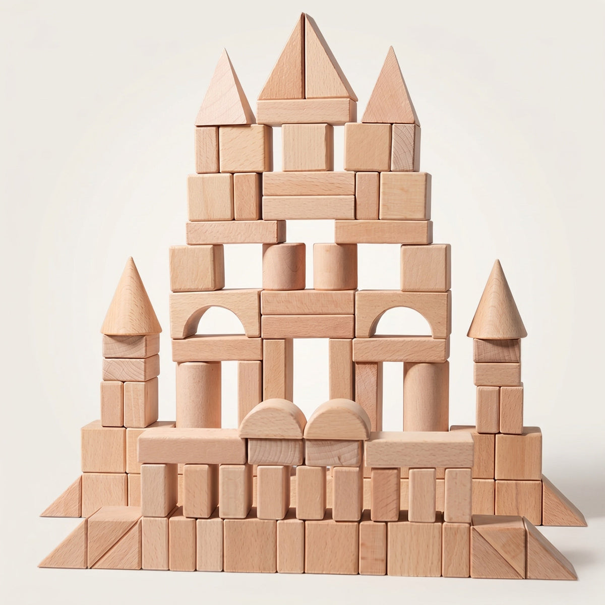Montessori-Bausteine aus Naturholz