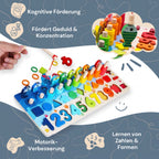 Montessori-Spiel: Angeln und Formen