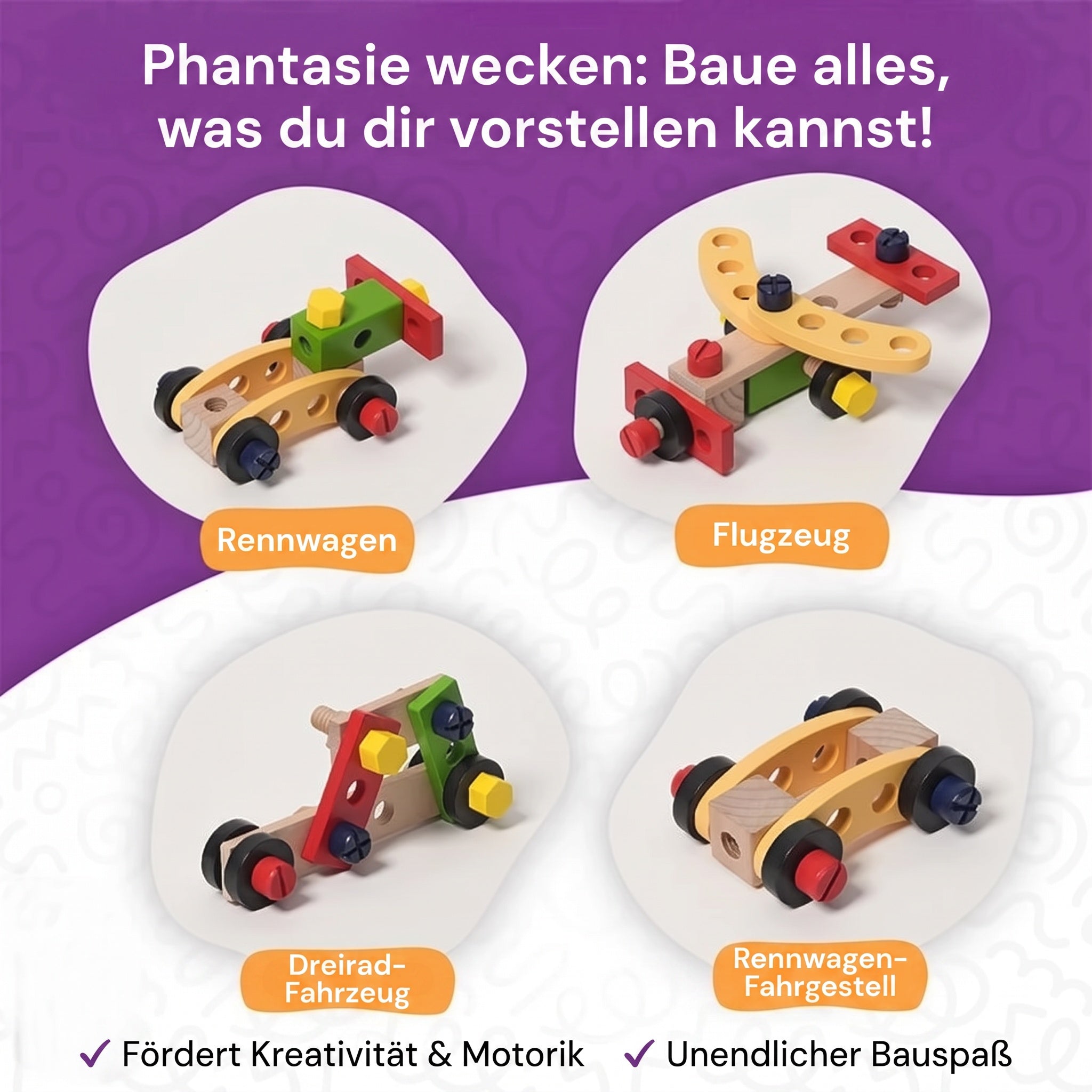 Montessori-Werkzeugkasten aus Holz