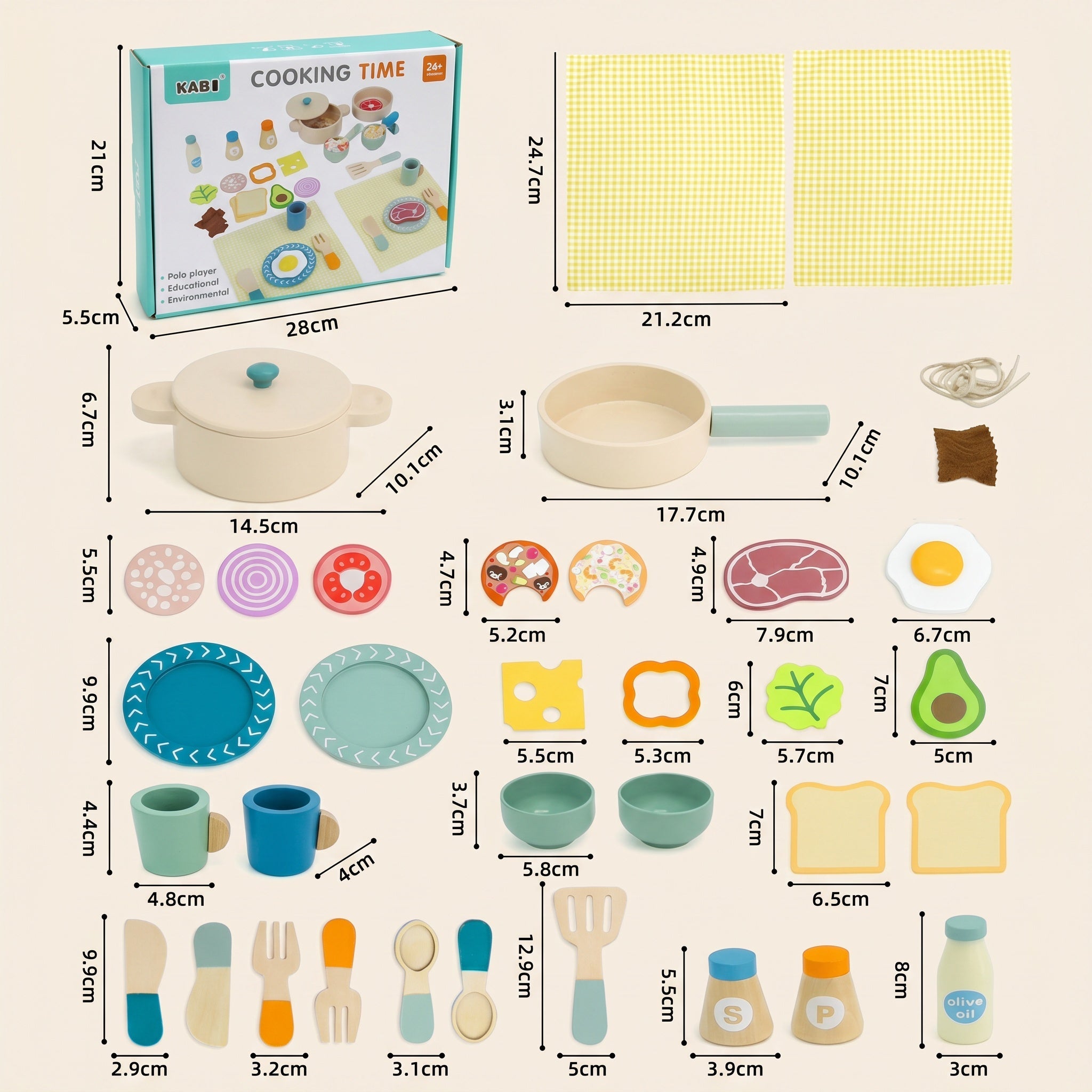 Montessori-Picknick-Set aus Holz