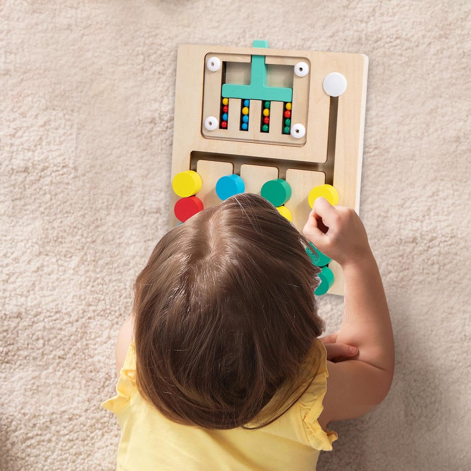 Montessori-Puzzle zum Sortieren nach Farben