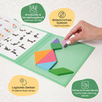 Magnetisches Tangram-Montessori-Buch