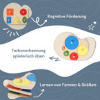Montessori-Puzzle: Geometrische Formen und Farben