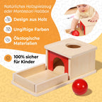 Montessori-Box zum Thema Objektbeständigkeit
