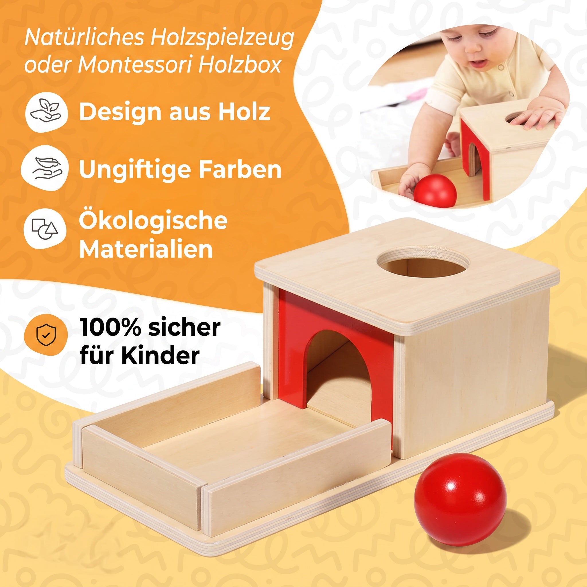 Montessori-Box zum Thema Objektbeständigkeit