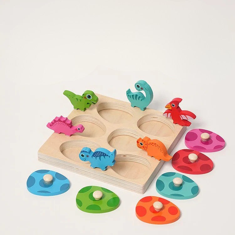 Montessori-Puzzle „Das Schlüpfen des Dinosauriers“