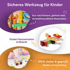 Montessori-Werkzeugkasten aus Holz