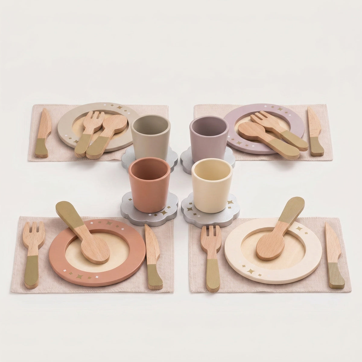 Montessori-Geschirrset aus Holz
