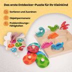 Montessori-Puzzle „Das Schlüpfen des Dinosauriers“