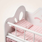 Montessori-Puppenbett mit Stauraum und Kleiderschrank