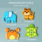 Montessori-Puzzles aus Holz