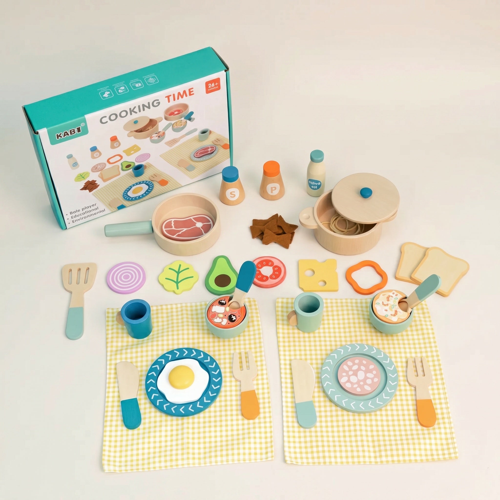 Montessori-Picknick-Set aus Holz