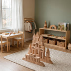 Montessori-Bausteine aus Naturholz