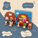 Interaktives Montessori-Pappbilderbuch