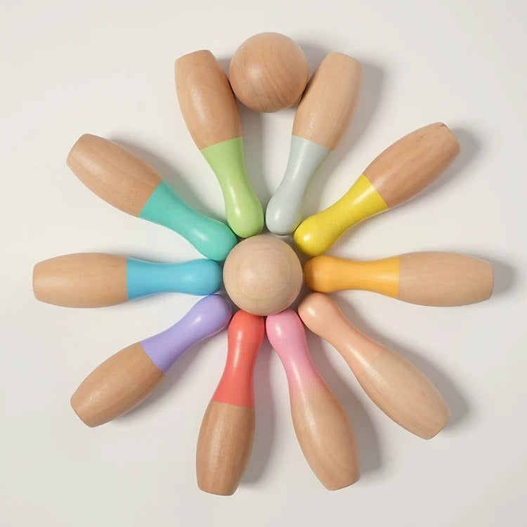 Montessori-Bowlingspiel
