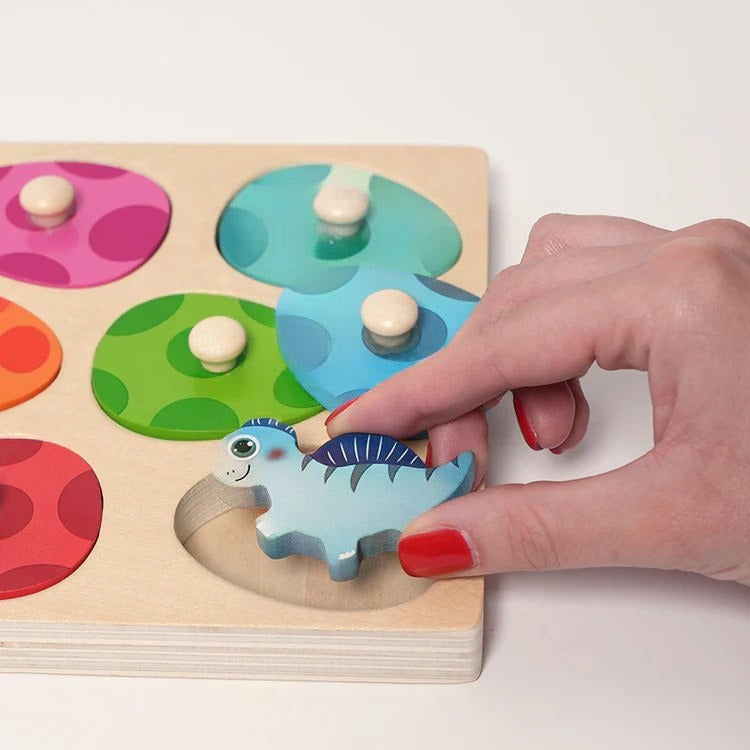 Montessori-Puzzle „Das Schlüpfen des Dinosauriers“