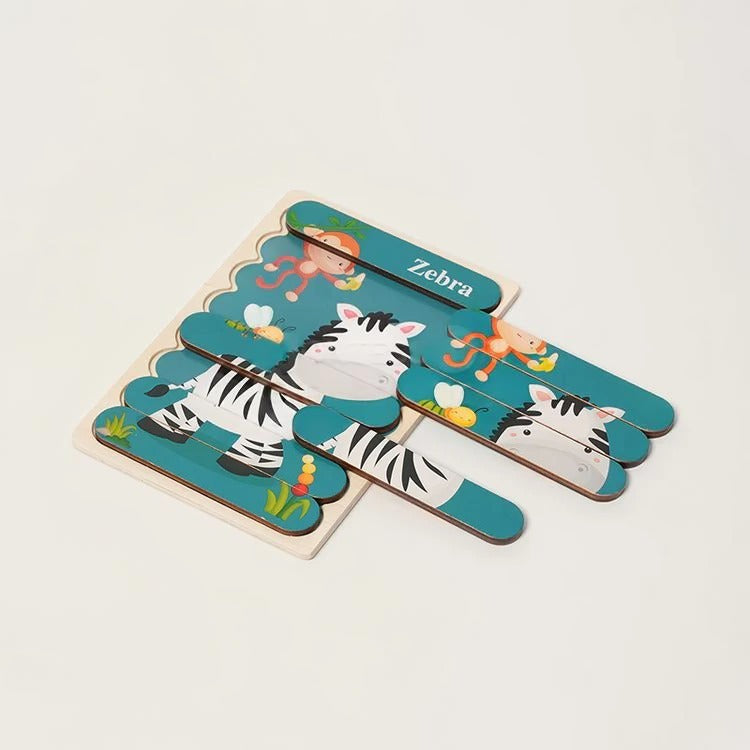 Zweiseitige Montessori-Puzzles