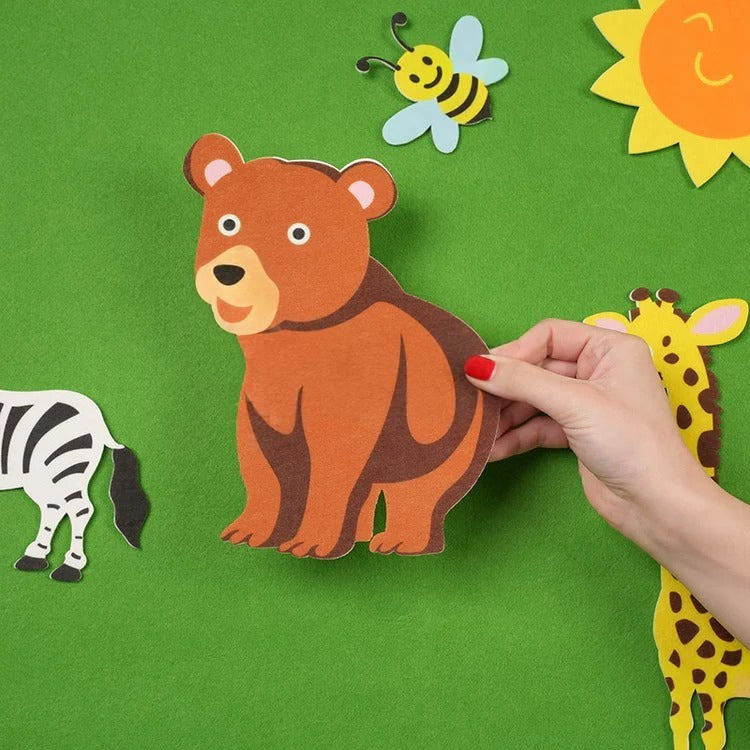 Montessori-Lerntafel aus Filz