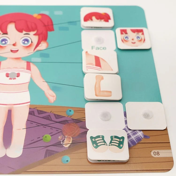 Montessori-Aktivitätsbuch mit Aufklebern