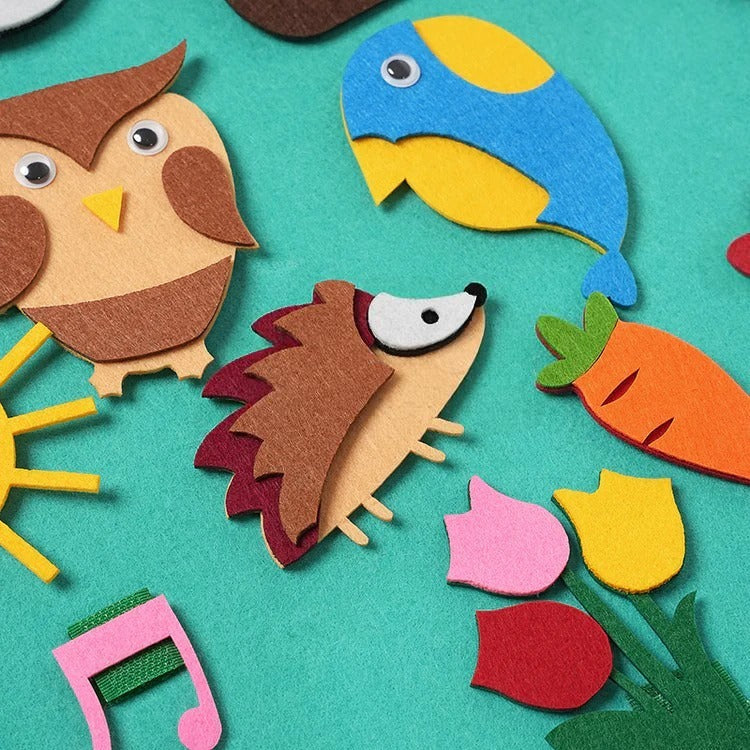 Montessori-Kaninchen aus Filz