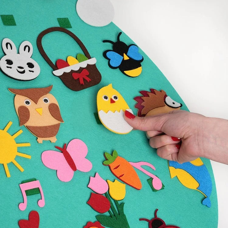 Montessori-Kaninchen aus Filz