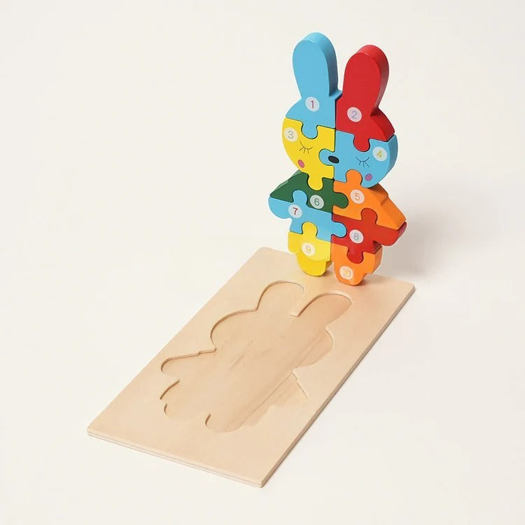 Montessori-Holzpuzzle