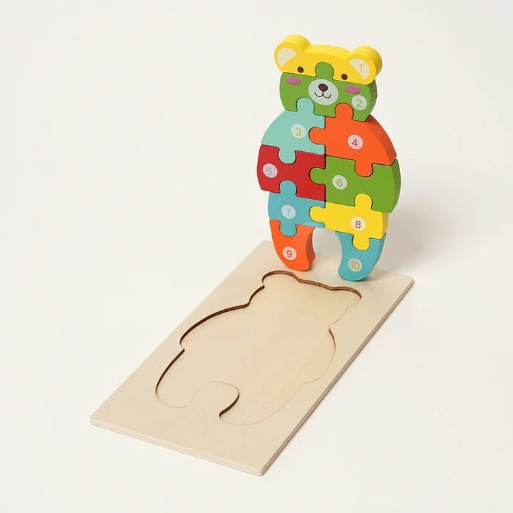 Montessori-Holzpuzzle