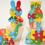 Montessori-Holzpuzzle