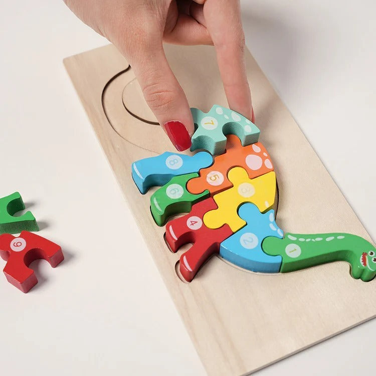 Montessori-Holzpuzzle