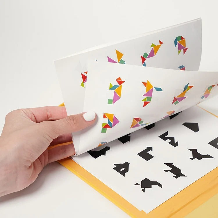 Magnetisches Tangram-Montessori-Buch
