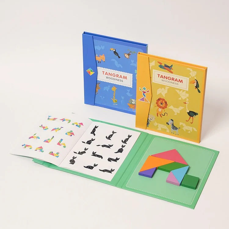 Magnetisches Tangram-Montessori-Buch