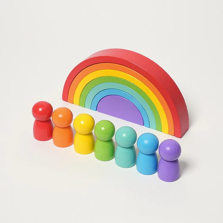 Arc-en-ciel et Bonhommes Montessori