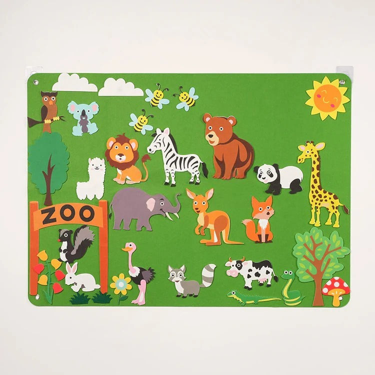 Montessori-Lerntafel aus Filz