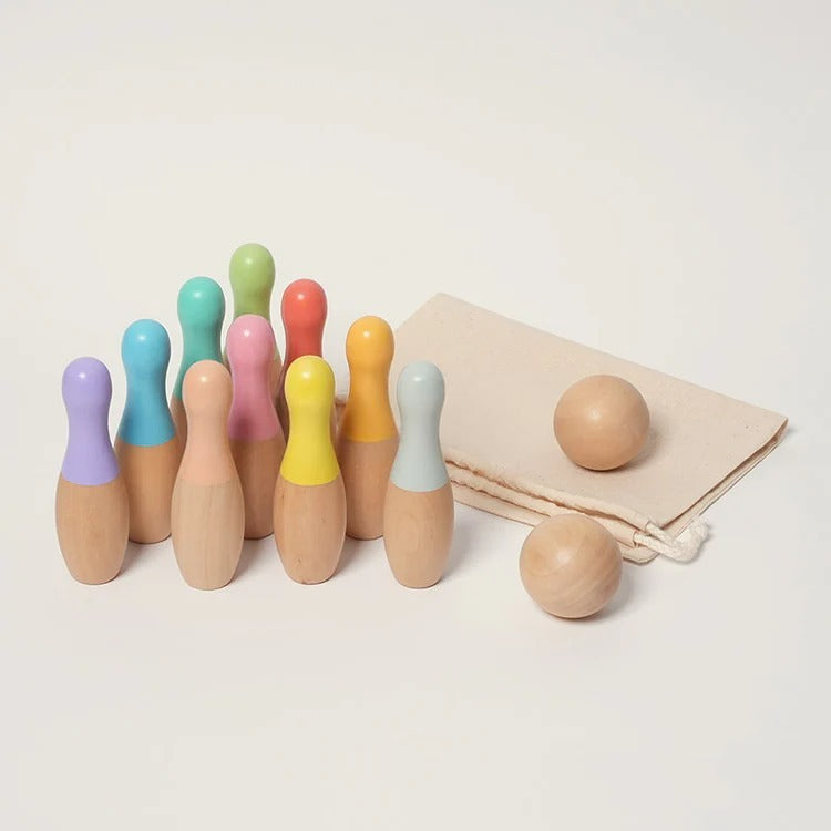 Montessori-Bowlingspiel