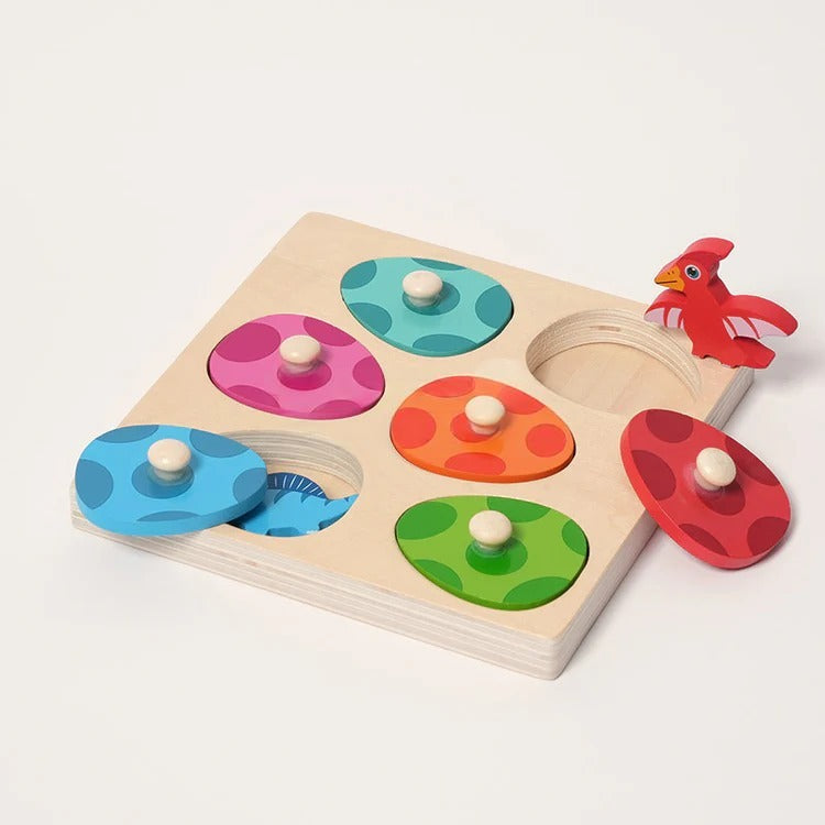 Montessori-Puzzle „Das Schlüpfen des Dinosauriers“