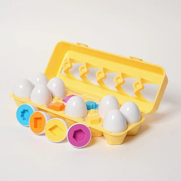 Montessori-Eier in geometrischen Formen