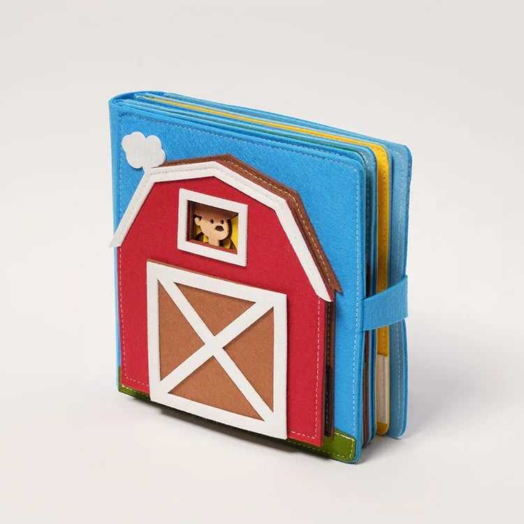 Interaktives Montessori-Pappbilderbuch