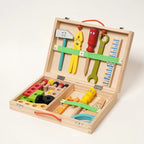 Montessori-Werkzeugkasten aus Holz