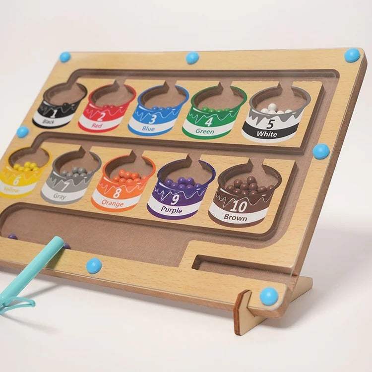 Montessori-Magnetpuzzle zum Sortieren nach Farben