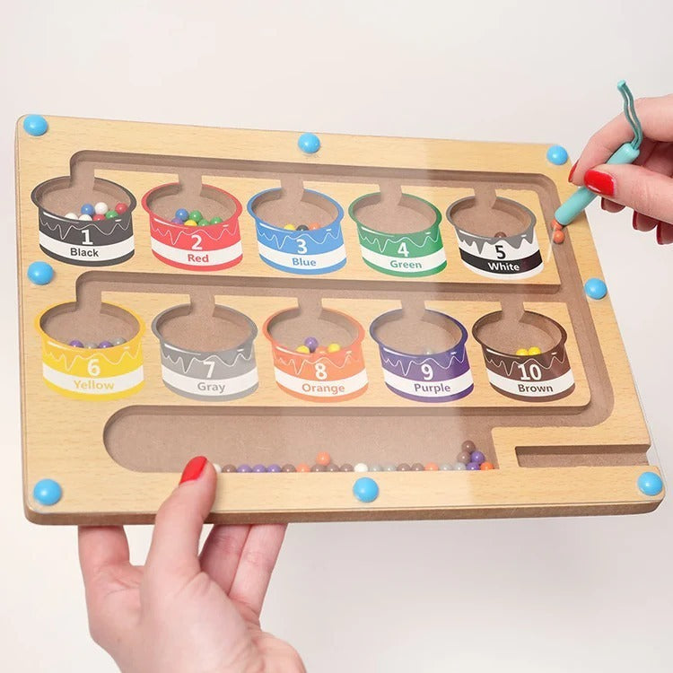 Montessori-Magnetpuzzle zum Sortieren nach Farben