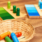 Montessori-Spiel zur Farberkennung